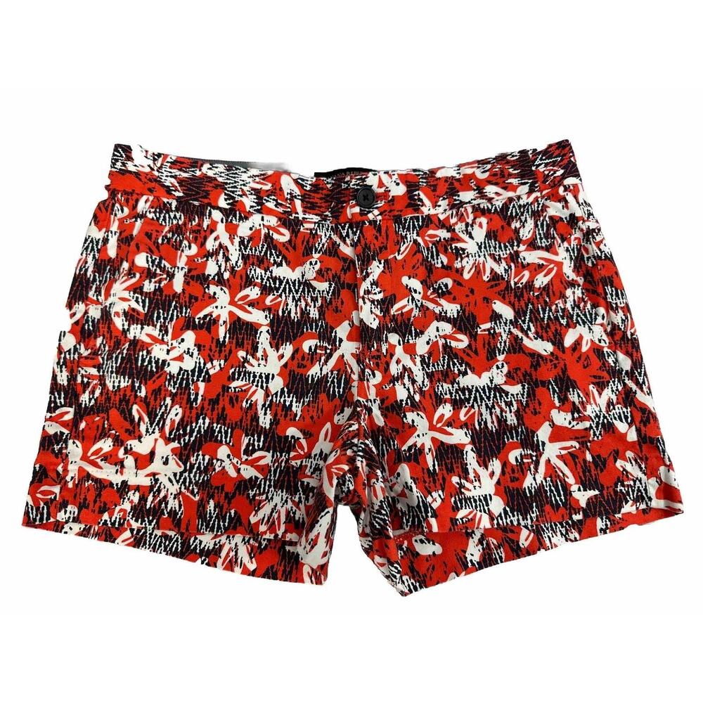 Banana Republic Womens Hampton Fit Red White and Blue Chino Shorts size 4